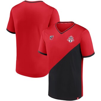 Toronto FC Fanatics Branded Striker - V-Neck T-Shirt - Red/Black